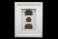 Colonial India, Circa 1920s Hand Carved Wood Combs From Rajasthan Gipsy Tribesmen, Kalbelia, Framed And Read To Hand On Wall, Bathroom Decor