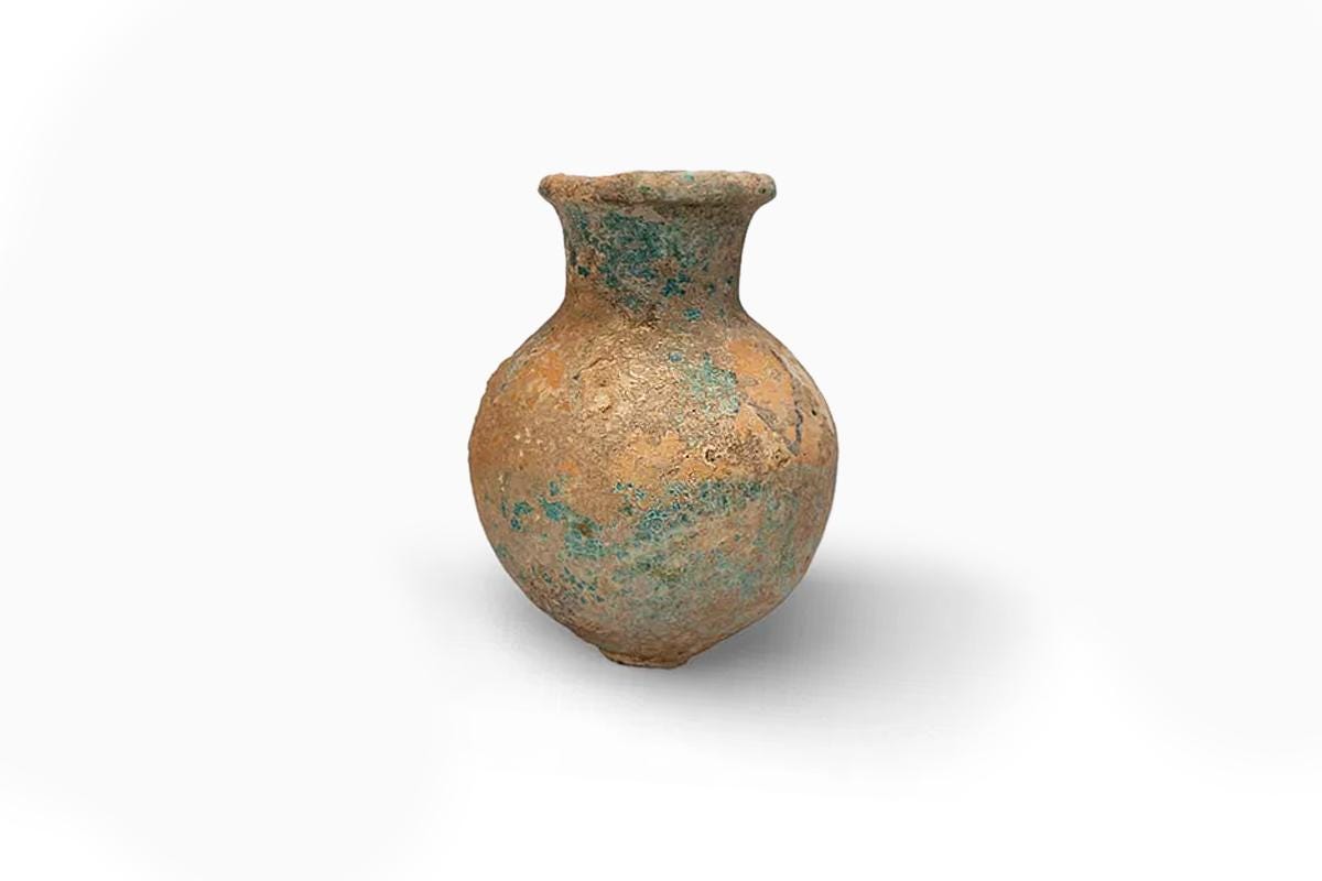 Ancient Egypt, Faience Ceramic Utilitarian Pithoi Vessel, Dated Ca 300 BCE To 80 AD. Hellenistic Ptolemaic To Early Roman Egyptian Province