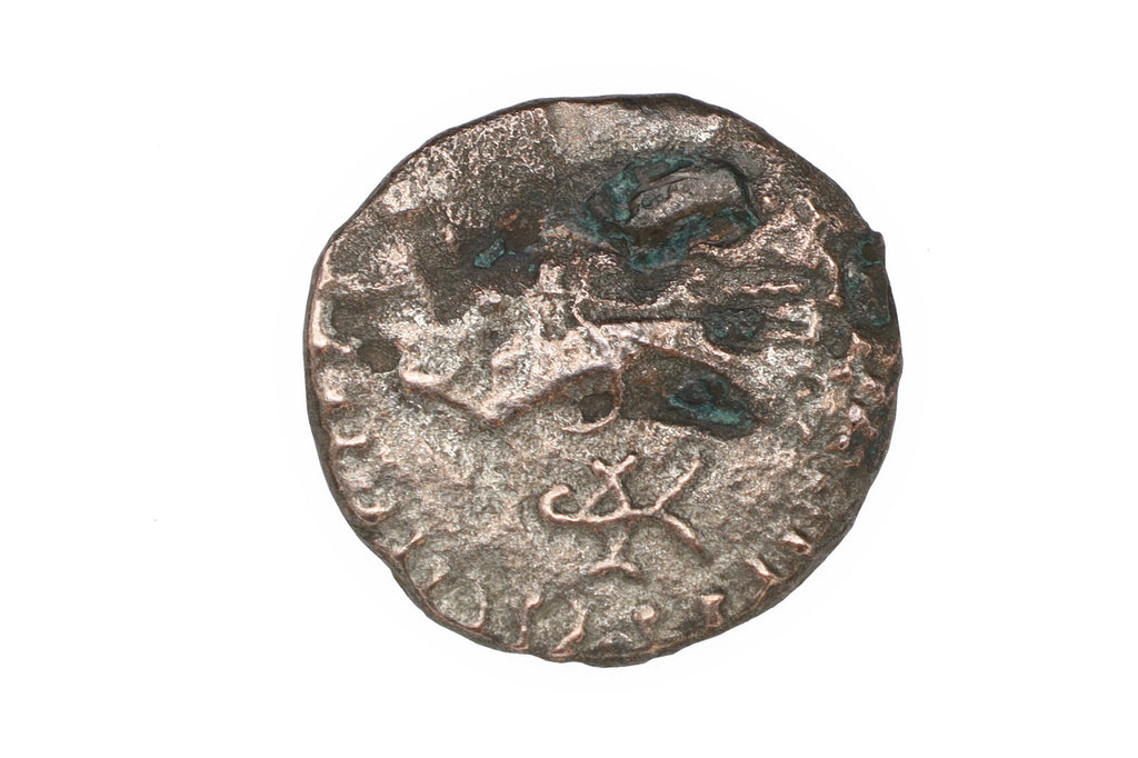 Ancient 1st Century BCE Hellenistic Billon Coin, Indo Scythian Kingdom Of Azes II, Bactria In Central Asia, Numismatics And Collectibles