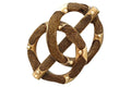 Victorian Era Jewelry, Braided Infinite Interlocking Symbol, Memento Mori Brooch Pin, Dated As Circa 1880s England UK, Fashion Accessories