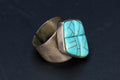Blue Turquoise Mosaic And 925 Silver Statement Ring By Desert Rose, Design Of Jay King, Southwestern Americana Fashion Accessories, Cowgirl