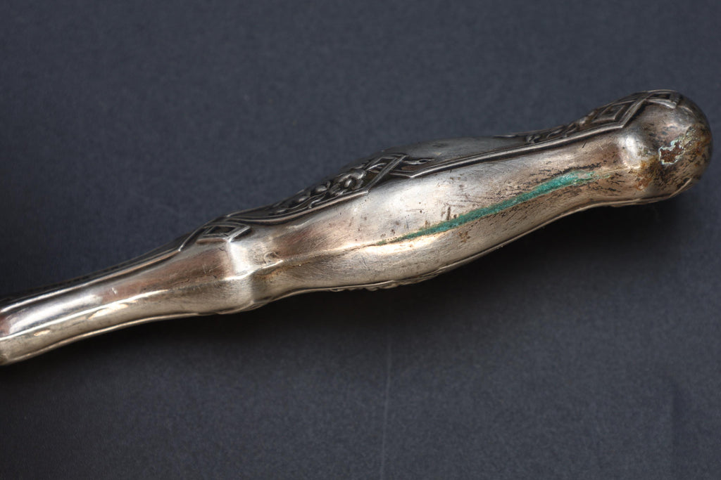 Antique 1890s Button Hook In Art Nouveau Style, American Sterling Silver, Victorian Era Dressing Tools, Fashion Accessories And Collectibles