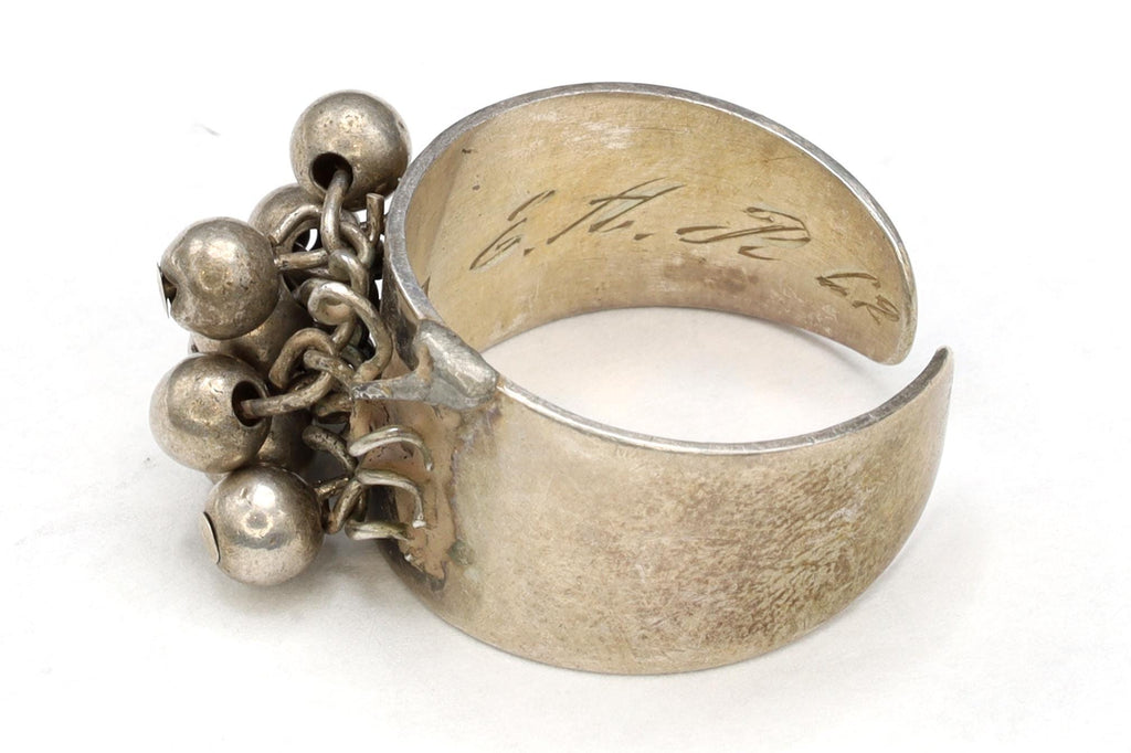 Heikki Kaksonen Jewelry, Finland 1962 Brutalist Ring Size 6 And Adjustable, Cha Cha Beaded Toe Ring, Helsinki Scandinavia Accessories