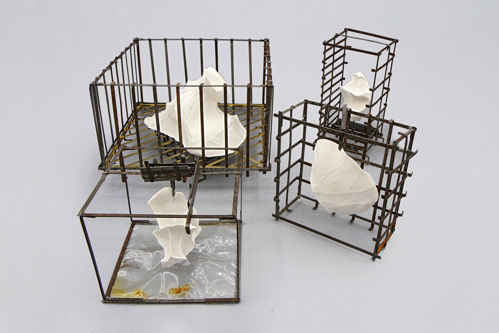 Twin Miracle at Savatthi, Pagoda and Monastery, Buddhist Shrine Architecture Project near Gandhara, Abstract Biomorphic Modeled Sculptures