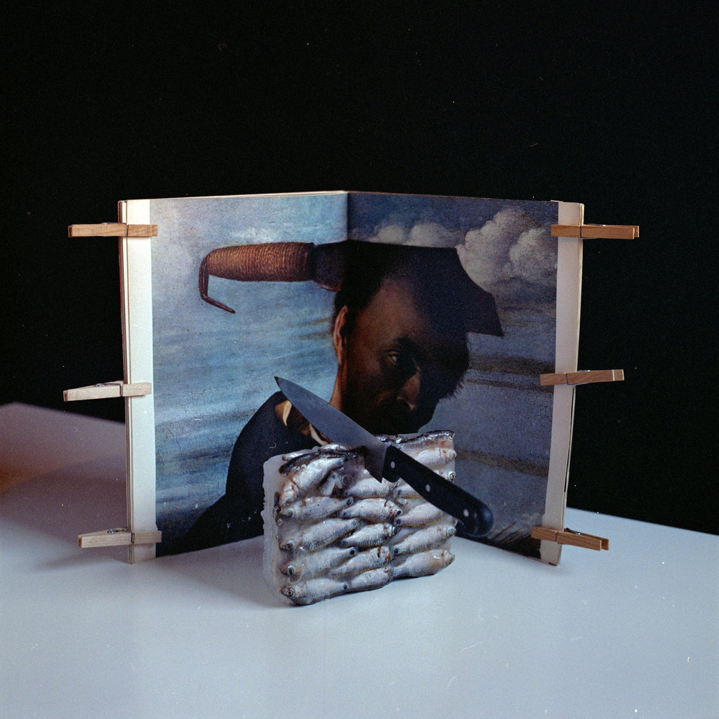 Saint Peter Martyr And The Heraldic Messiah, Hasselblad Color Film Photography Still Life, 24 x 24 inches Art Print, Cabinet of Curiosities