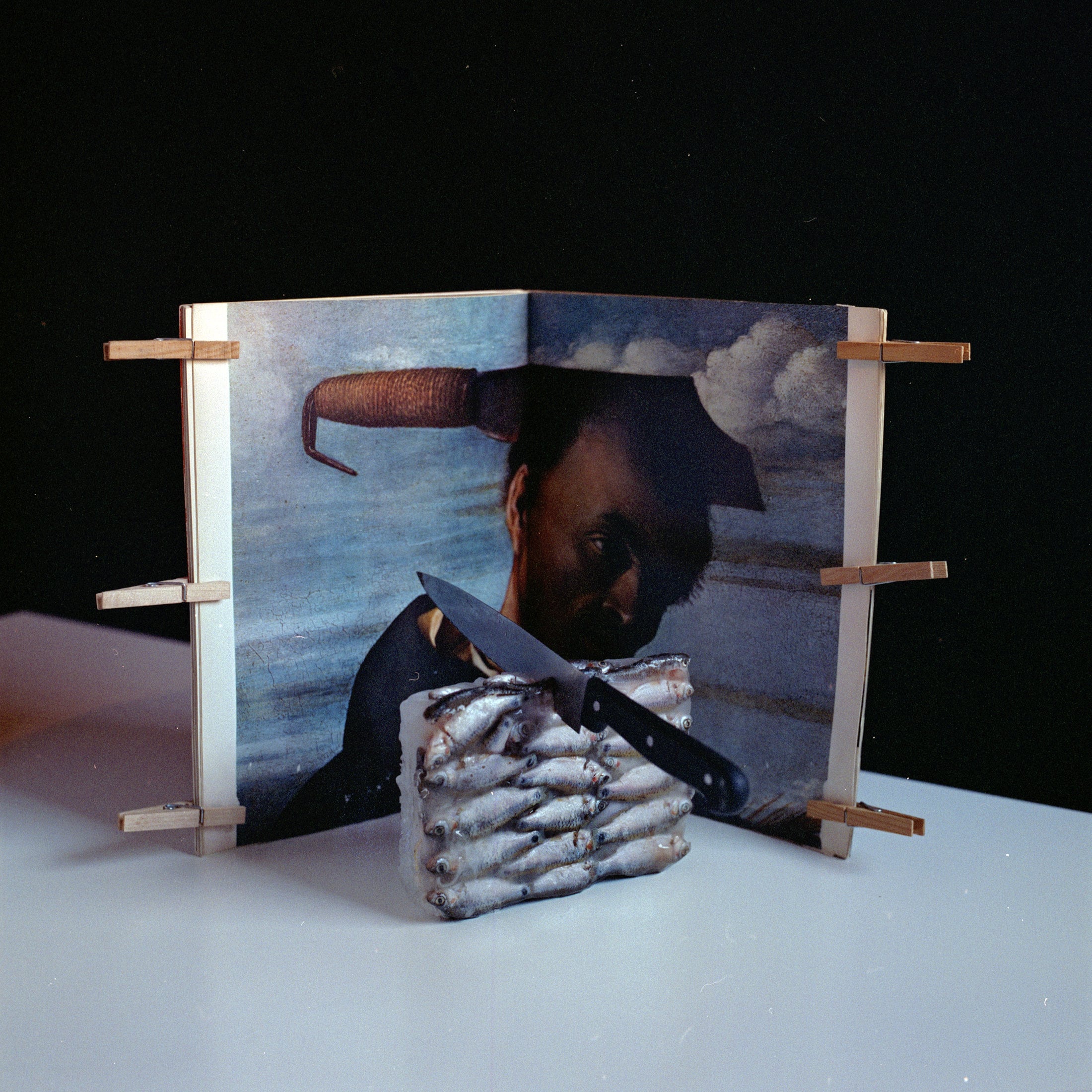 Saint Peter Martyr And The Heraldic Messiah, Hasselblad Color Film Photography Still Life, 24 x 24 inches Art Print, Cabinet of Curiosities