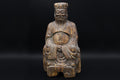 Antique 19th Century Chinese Qing Dynasty Confucian Scholar, A Carved Wood Temple Sculpture Art, Asian Folk Religions, Buddhism Decor