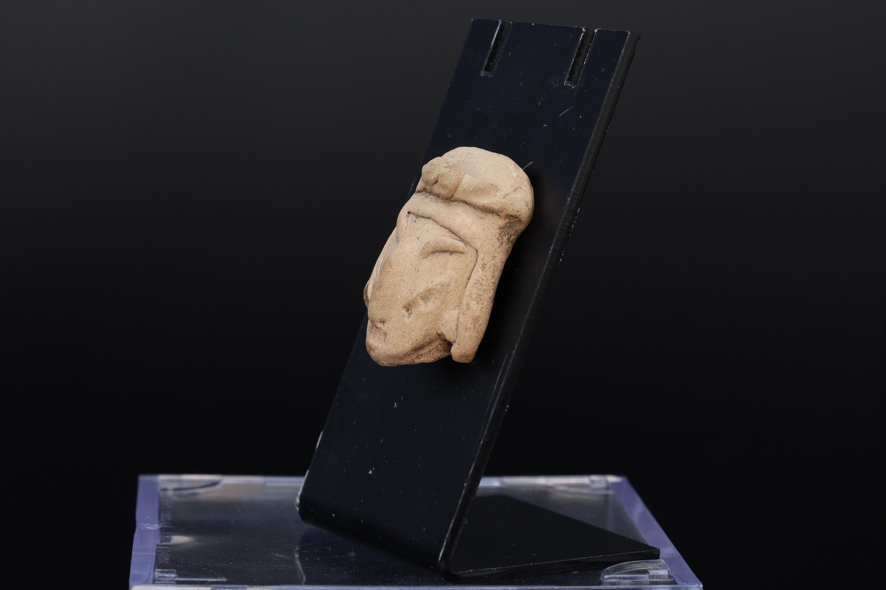 Ancient Chichimeca Quauhchichitl Head Of A Larger Figure From Chupicuaro Culture, Mexican Mesoamerica Art Between The 400 BCE To 200 AD
