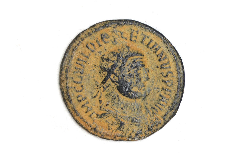 Ancient Roman Empire Bronze Coin, Emperor Diocletian, Antoninianus Bronze Coin, Antioch 3rd Century AD, Numismatics Historical Collectibles