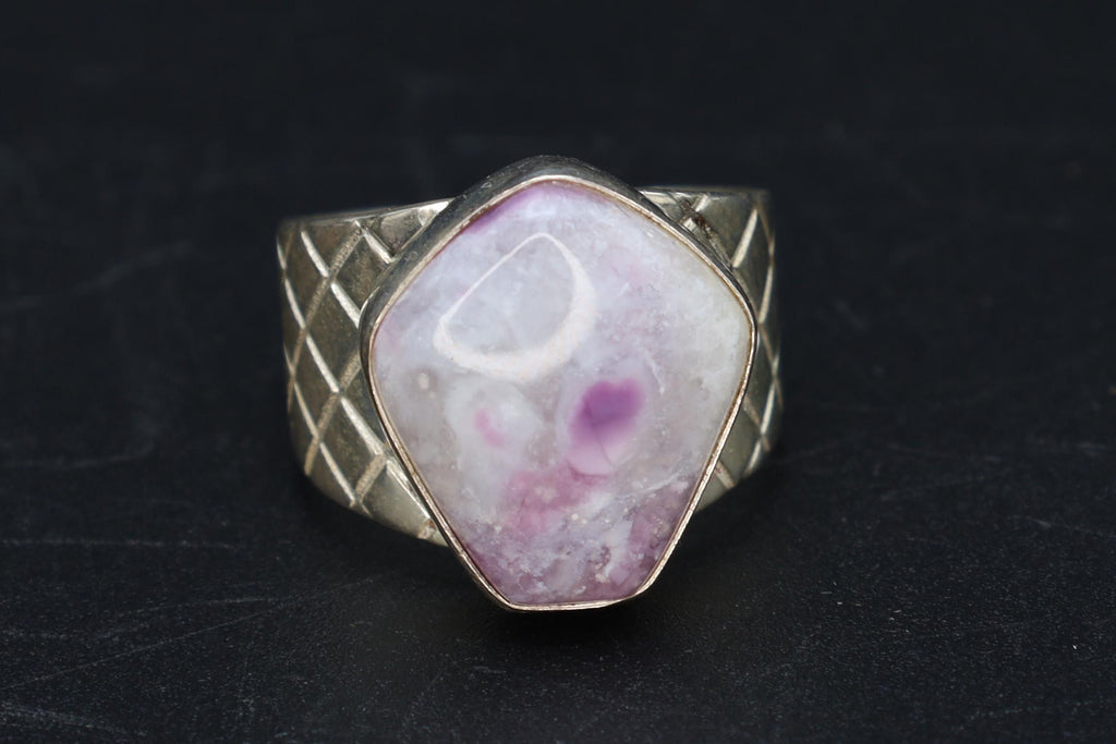 Lavander Purple Charoite Stone Ring Size 7 USA Charts, 925 Sterling Silver Jewelry By Desert Rose, Jay King American Fashion Designer