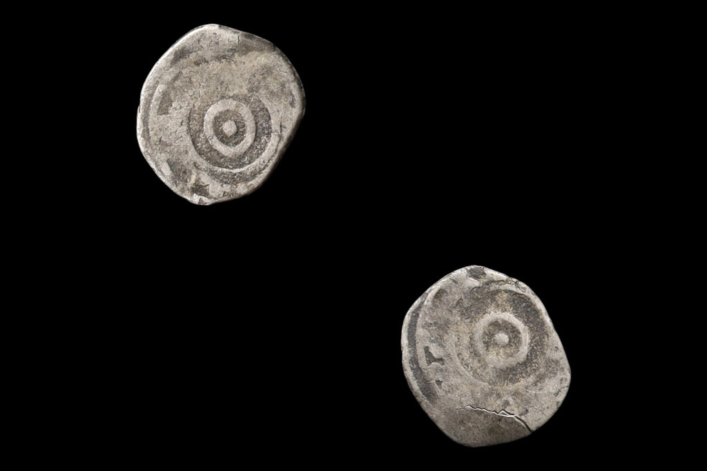 Medieval Egypt, Fatimids, al-Aziz Billeh, Fractional Value Of Half Dirham, Silver Coin With Arabic Calligraphy. Numismatics Collectibles