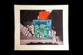 战争与和平 War and Peace Artwork By Taiwanese Artist Shaih Li-Fa, Etching Print Numbered 119/120. Signed And Dated 1969 In Pencil