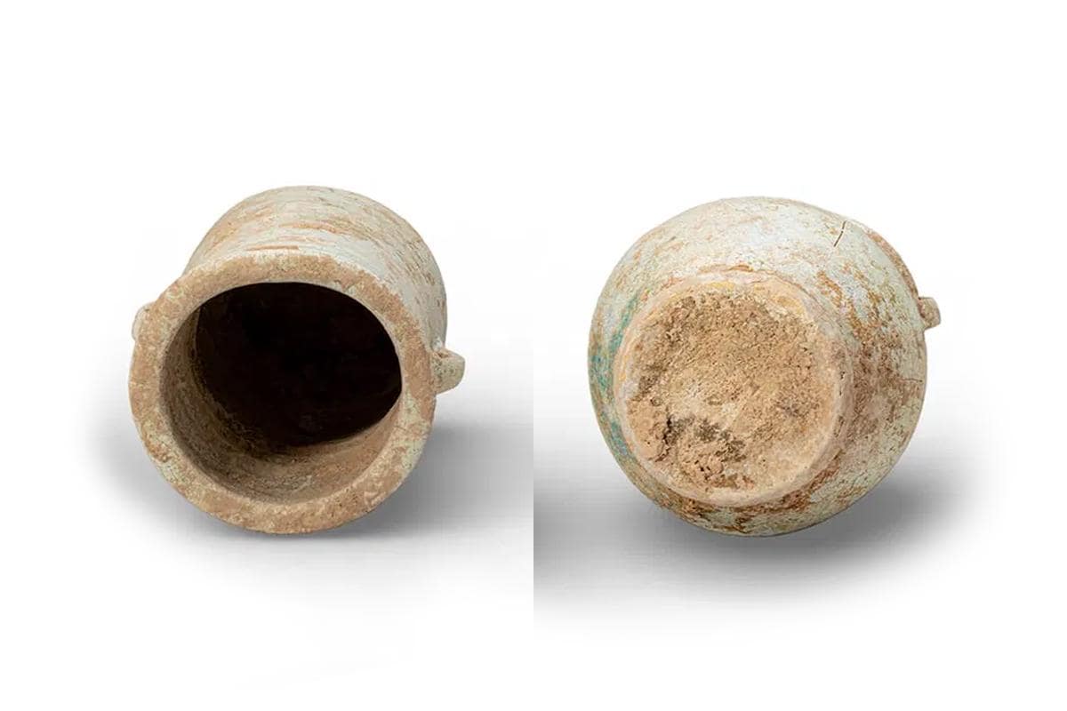 Ancient Egypt, Faience Ceramic Utilitarian Pithoi Vessel, Dated Ca 300 BCE To 80 AD. Hellenistic Ptolemaic To Early Roman Egyptian Province