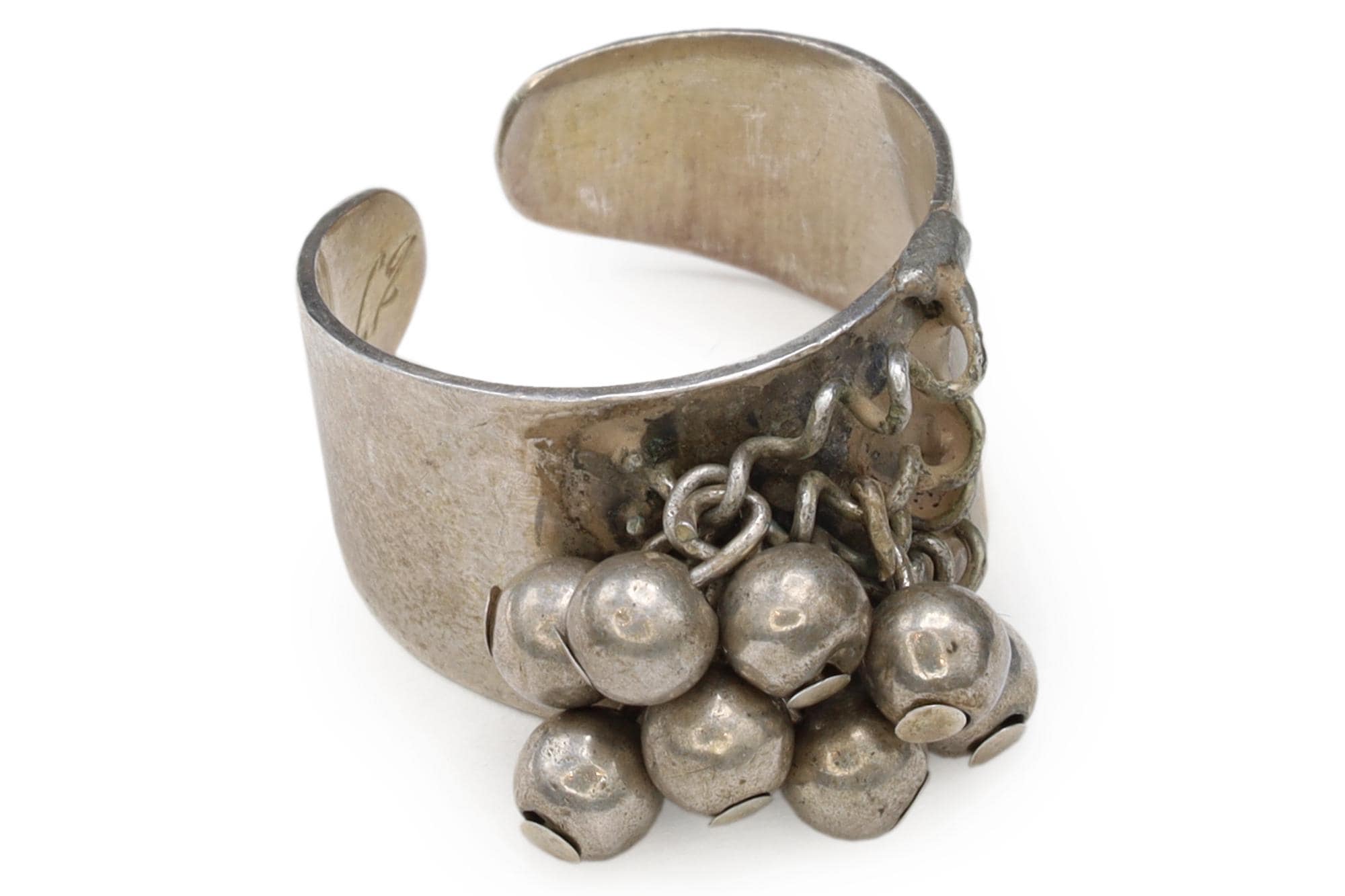 Heikki Kaksonen Jewelry, Finland 1962 Brutalist Ring Size 6 And Adjustable, Cha Cha Beaded Toe Ring, Helsinki Scandinavia Accessories