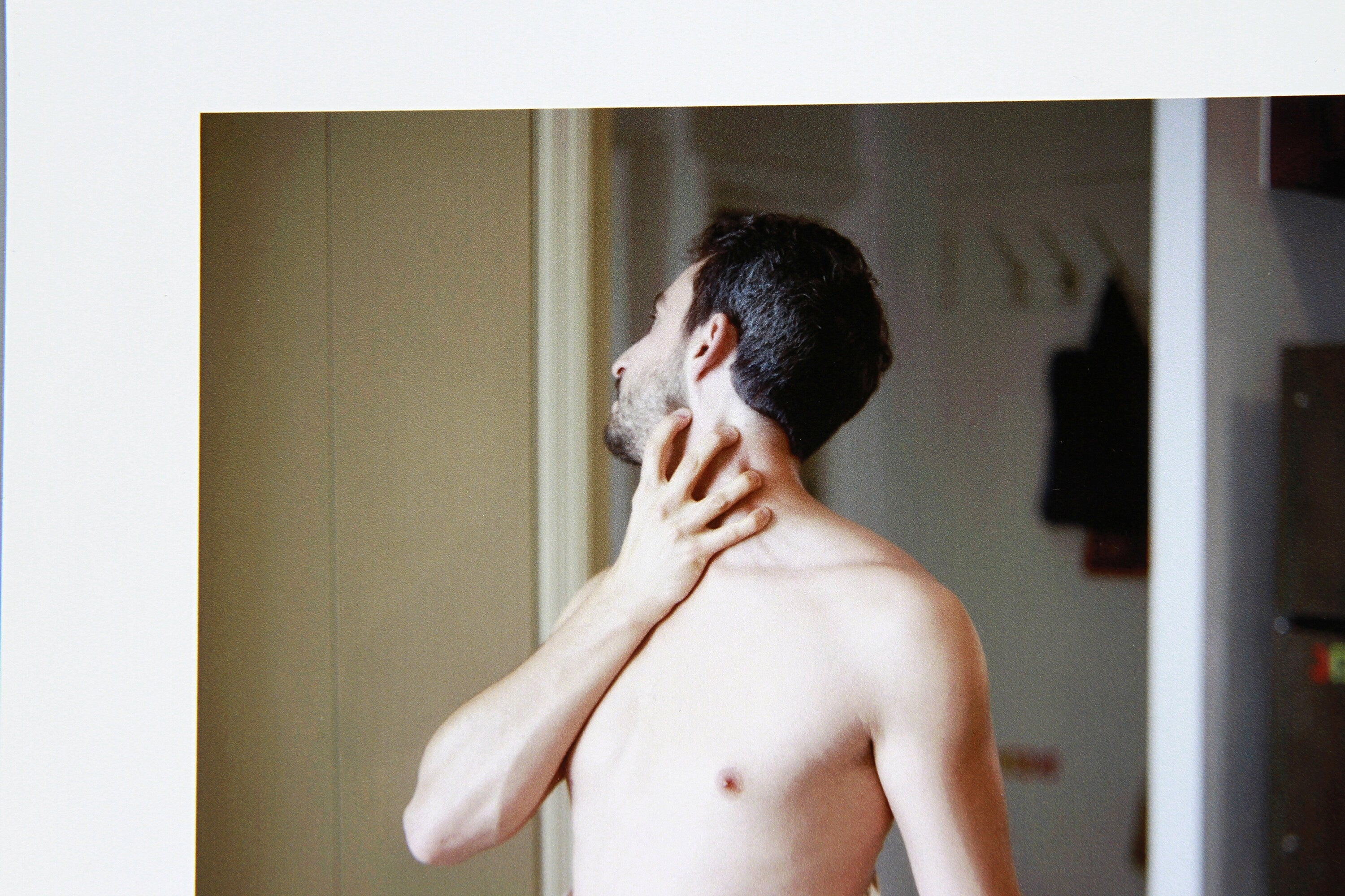 Young Man Portrait Art, The loud speech of the Super Father, Contemporary Art, Hasselblad Analogue Film Photography, Large Color Print