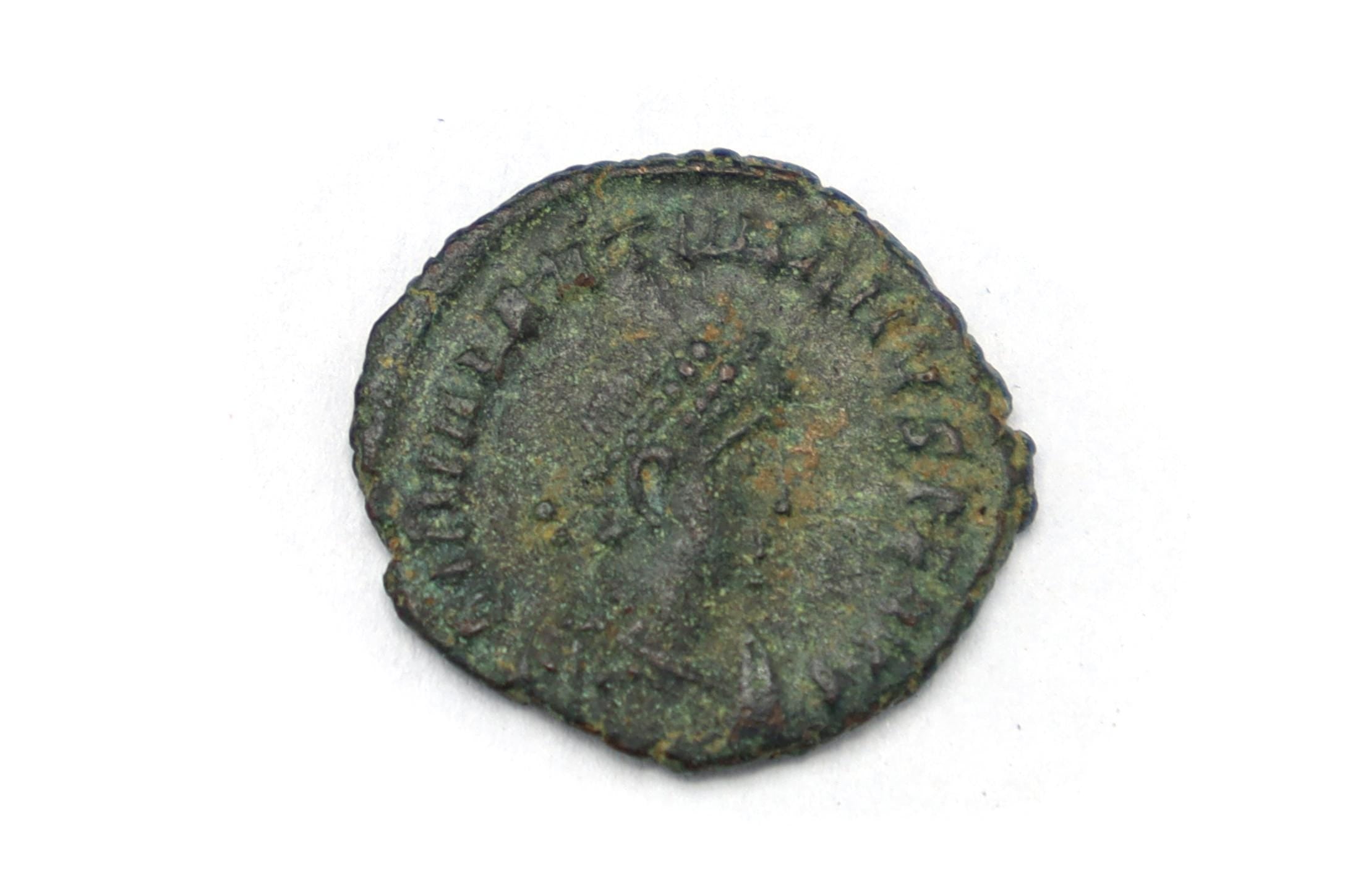 Ancient Rome 4th Century AD, Emperor Valentinian II Bronze Coin Salus Reipublicae, Antioch Mint, Numismatics And Historical Collectibles