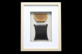 Colonial India, Circa 1920s Hand Carved Wood Combs From Rajasthan Gipsy Tribesmen, Kalbelia, Framed And Read To Hand On Wall, Bathroom Decor