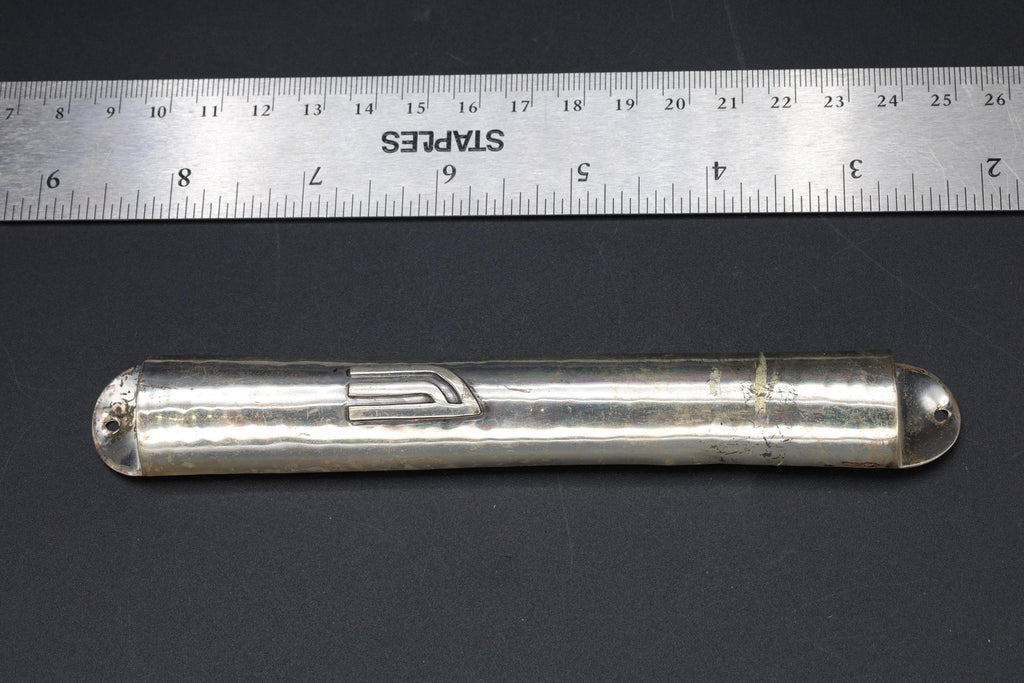 Mezuzah, Bier 925 Silver Case Made In Jerusalem Israel, Shaddai Mezuzot, Judaica Arch Doorway Mezuzah Holder, Jewish Decor And Accessories