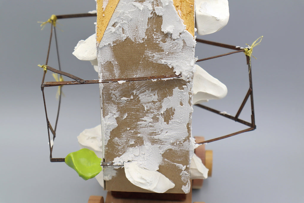 We Are All Waiting For King Moshiach, Architecture Model Building, Imaginary Jewish Shrine, Handmade Paper Sculpture Contemporary Jewish Art