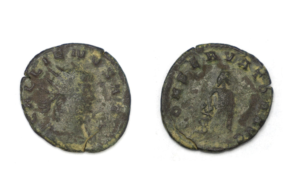 Ancient Roman Empire, Emperor Gallienus, 3rd Century AD Antioninianus Coin, Asclepius, Numismatics And Historical Collectibles