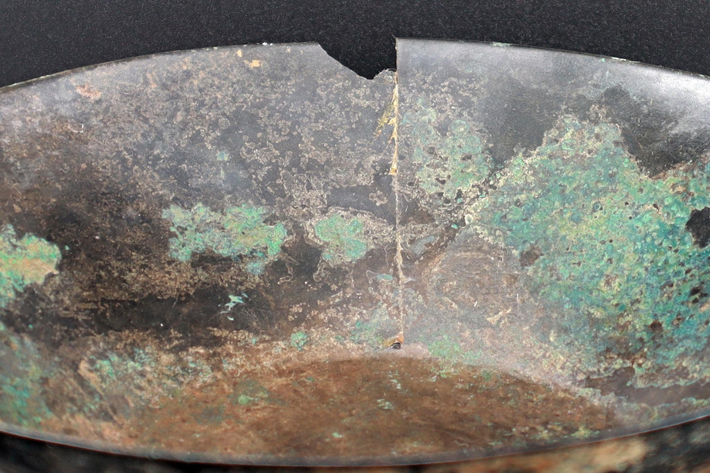 Ancient Near East, Sasanian Empire, Dated As Between The 3rd To 7th Century CE. A Simple Manufacture Bronze Bowl Or Phiale, Antiquities Art