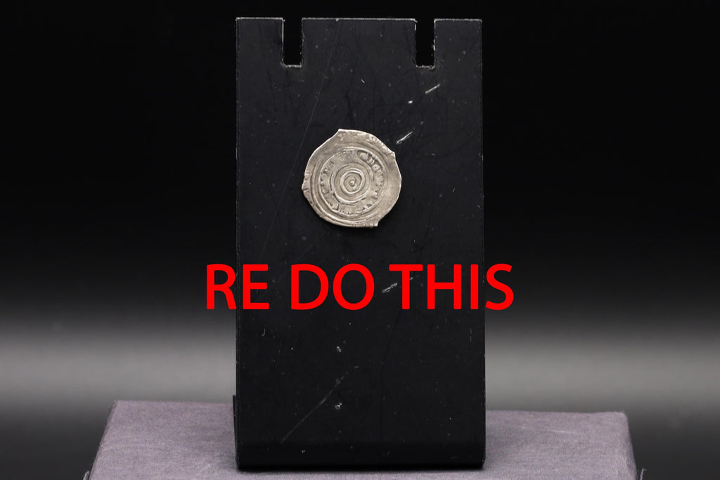 Medieval Egypt, Fatimids, al-Aziz Billeh, Fractional Value Of Half Dirham, Silver Coin With Arabic Calligraphy. Numismatics Collectibles