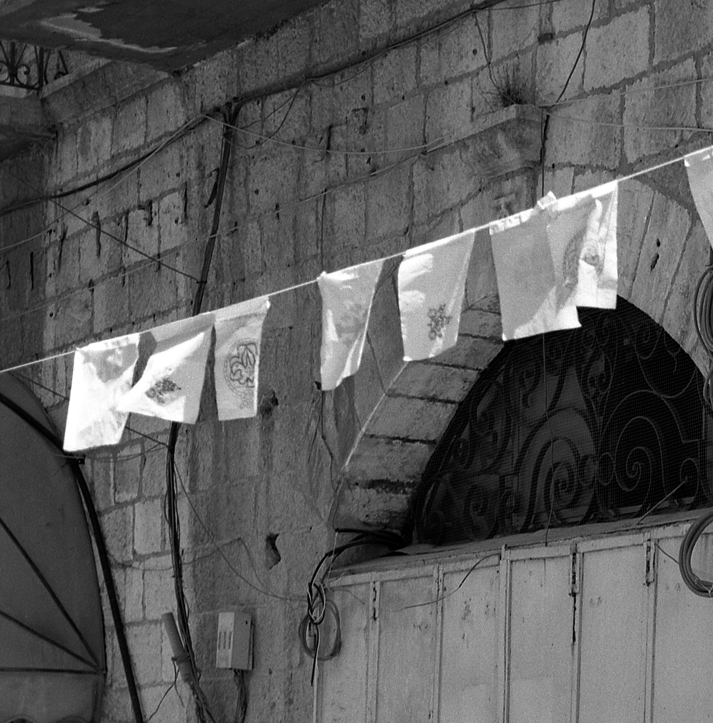 The Technocratic Nun, Suq Aftimos Streets In Jerusalem, Holy Land, Israel, The Calvary Golgotha Hill, Large Size Hasselblad Photo Prints