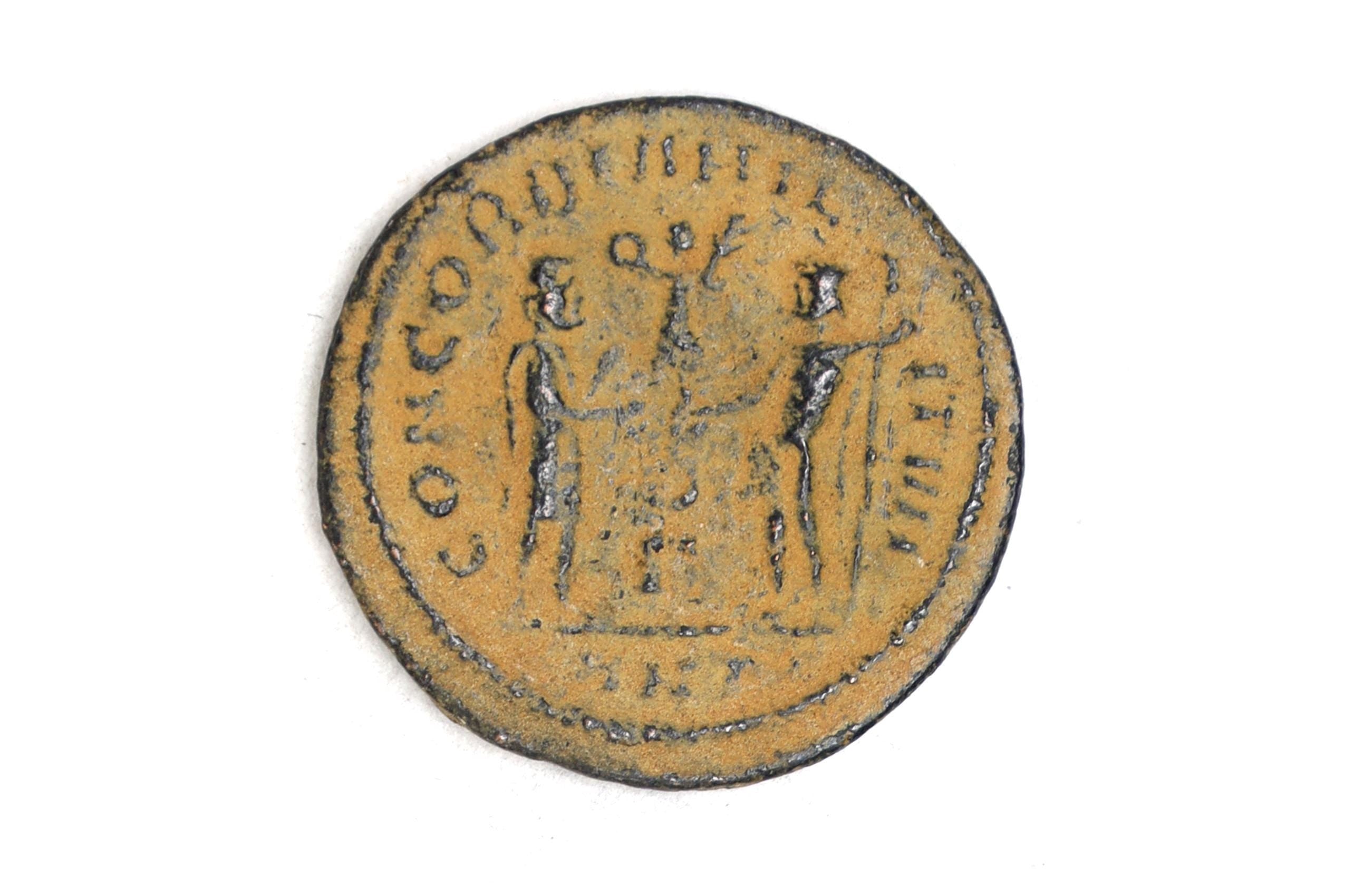 Ancient Roman Empire Bronze Coin, Emperor Diocletian, Antoninianus Bronze Coin, Antioch 3rd Century AD, Numismatics Historical Collectibles
