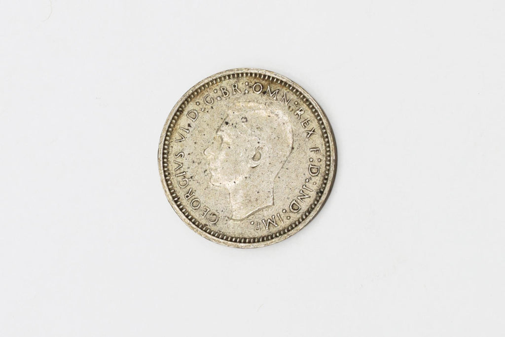 Australia 1943 Silver Coin Of 3 Pence Fractional Of A British Pound, Second World War Numismatics Collectibles, WWII Coins 925 Sterling
