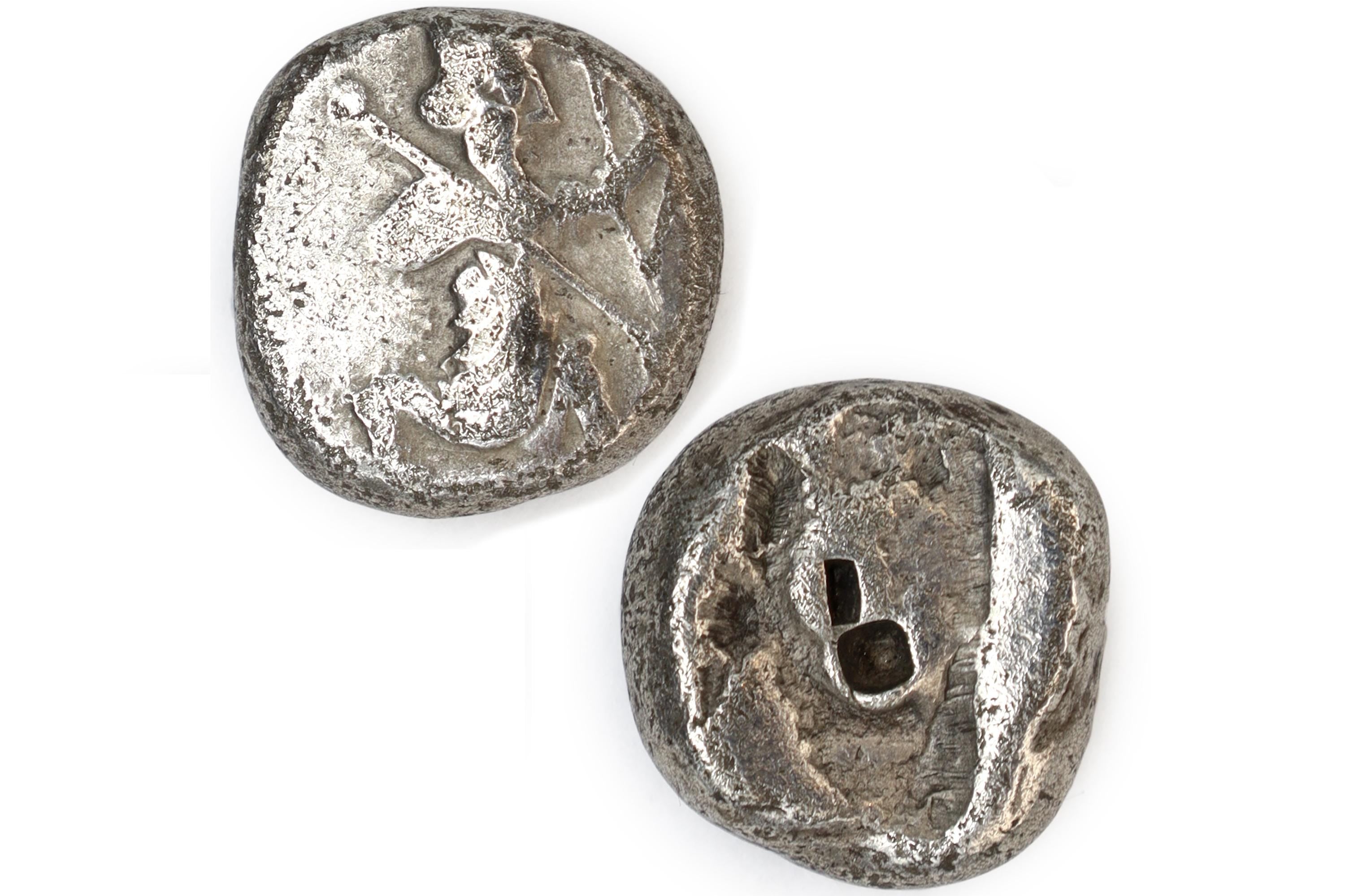 Silver Siglos Coin, Asia Minor, Ancient Achaemenid Empire 4th Century BCE, King Artaxerxes II Mnemon, Numismatics, Antiquities, Collectibles
