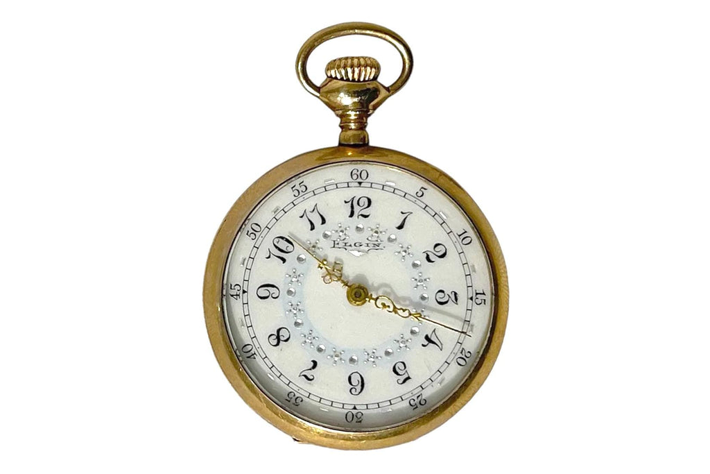 Antique 1902 Elgin Pocket Watch, Serial 9509043 Grade 269 And Movement 2385 WORKING, Seven 7 Jewels, Bates And Bacon Case