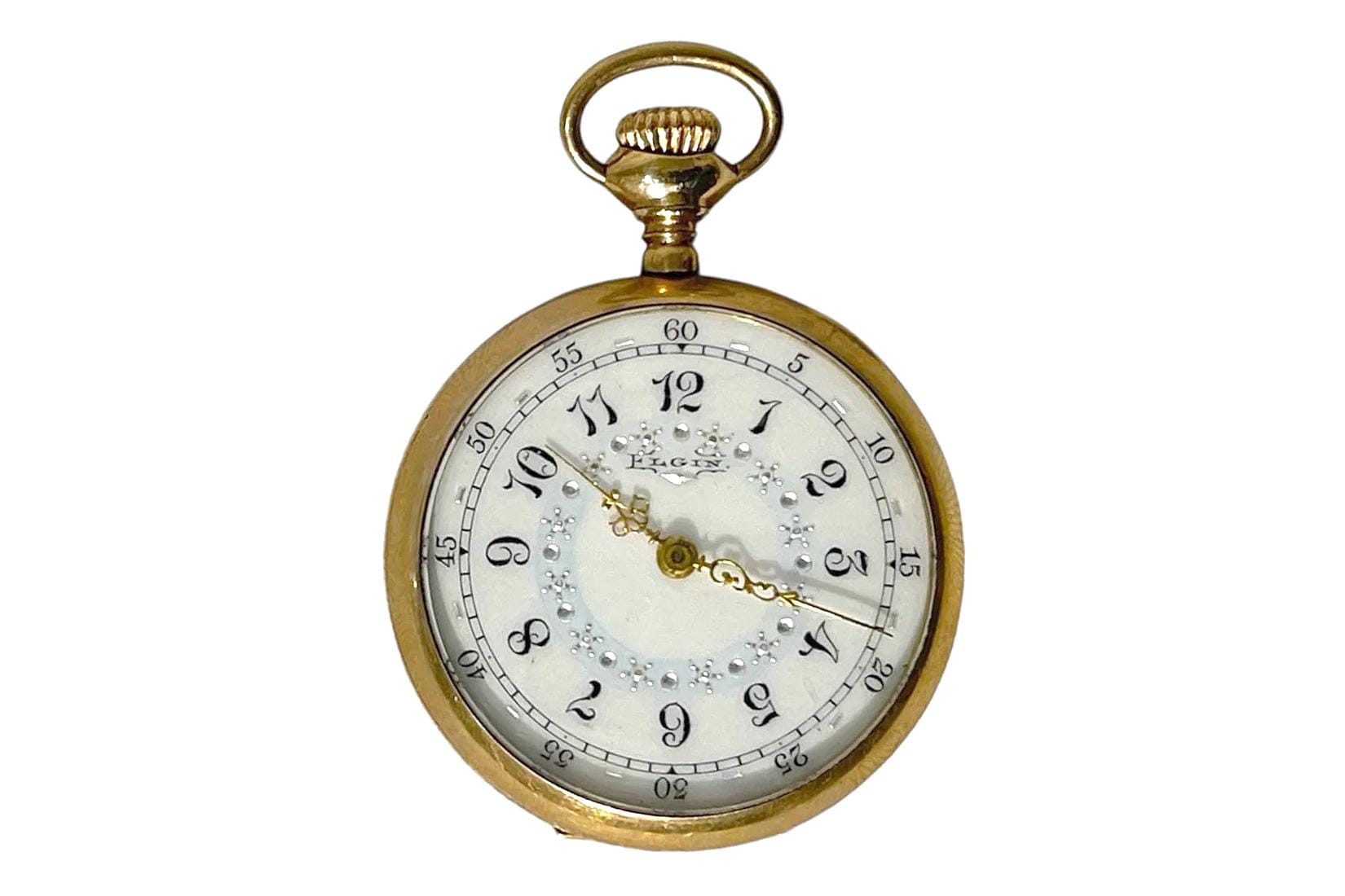 Antique 1902 Elgin Pocket Watch, Serial 9509043 Grade 269 And Movement 2385 WORKING, Seven 7 Jewels, Bates And Bacon Case