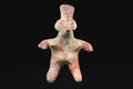 Ancient Pre Columbian Nayarit Pottery Chief, Zoomorphic Female Figure, Chinesco Type 300 BCE to 300 AD, West Mexico, Mesoamerican Burial Art