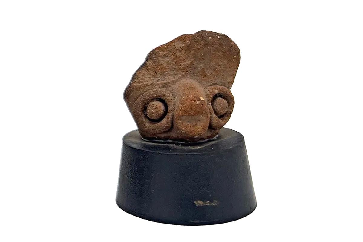 Ancient Pre Columbian Mixtec Pottery Representing A Bird, Early Formative Period Tayata 1350 To 850 BCE, Mexico Mesoamerican Art