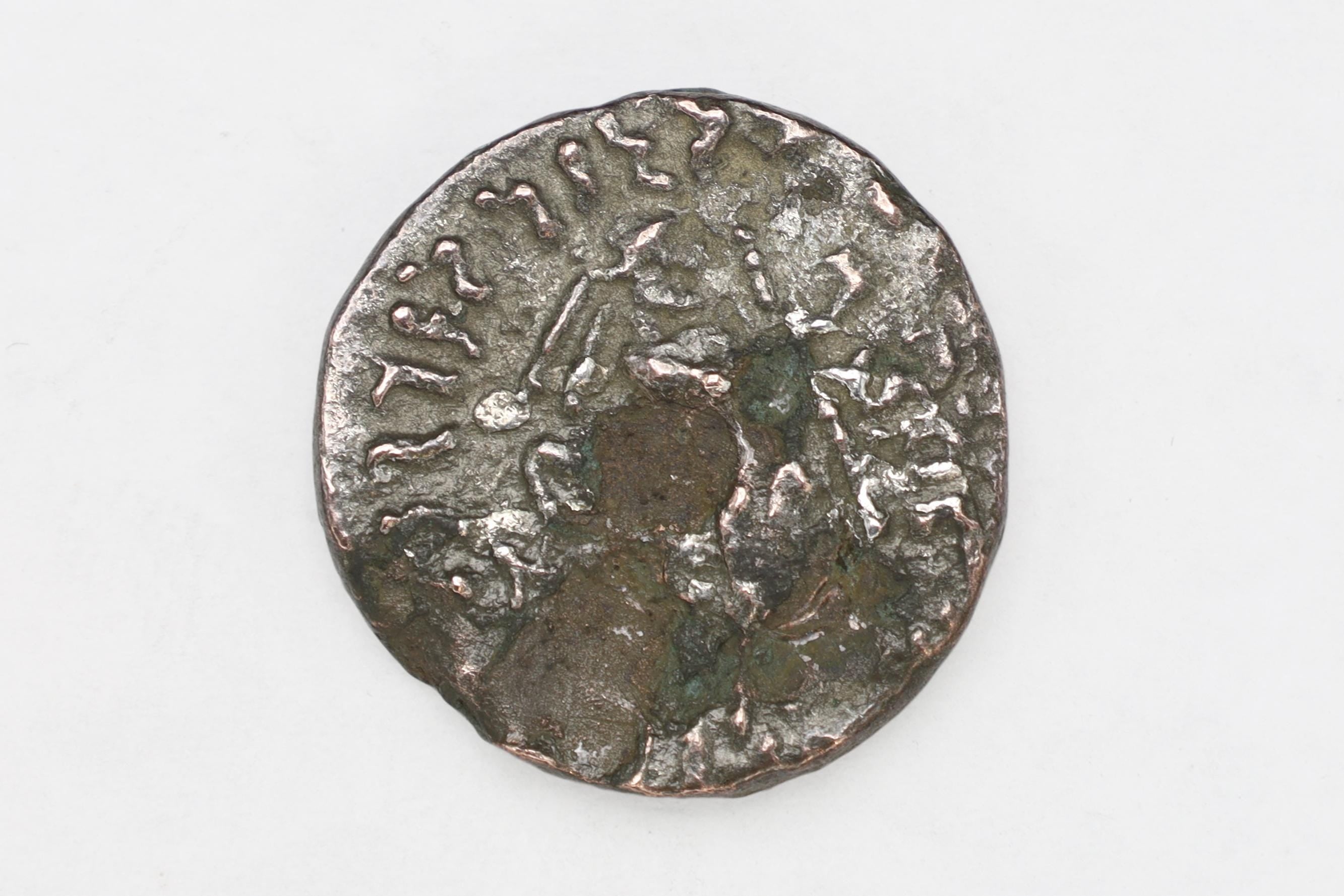 Ancient 1st Century BCE Hellenistic Billon Coin, Indo Scythian Kingdom Of Azes II, Bactria In Central Asia, Numismatics And Collectibles