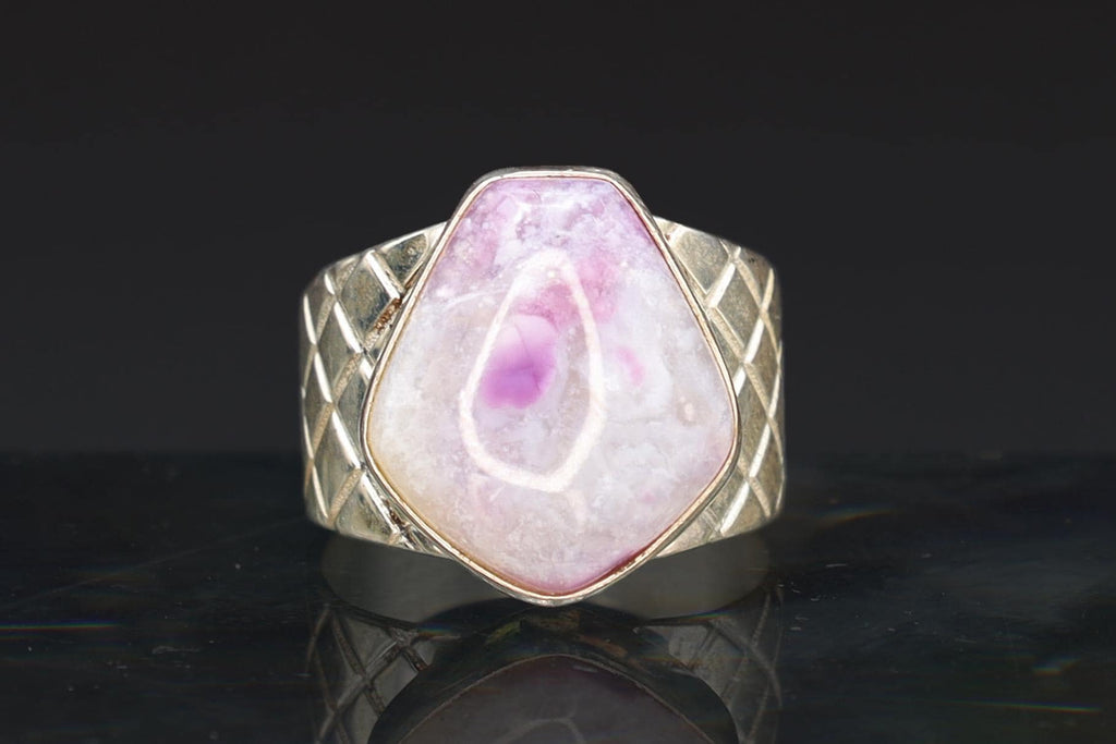 Lavander Purple Charoite Stone Ring Size 7 USA Charts, 925 Sterling Silver Jewelry By Desert Rose, Jay King American Fashion Designer