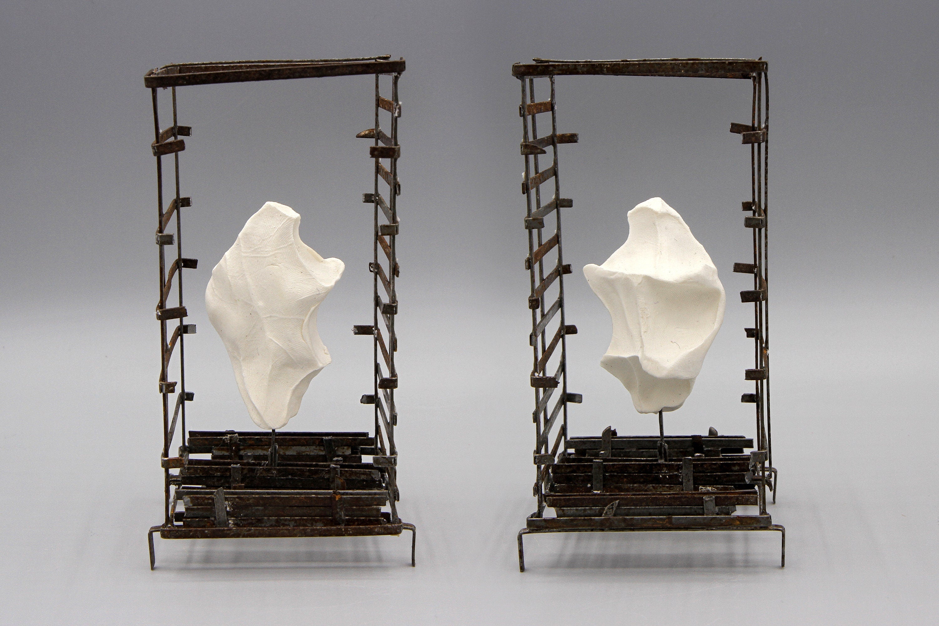 Twin Miracle at Savatthi, Pagoda and Monastery, Buddhist Shrine Architecture Project near Gandhara, Abstract Biomorphic Modeled Sculptures