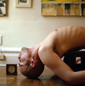 Young Man Male Shirtless Portrait, Conceptual Art Surrealism, Visual Poetry, Conrado Maleta NYC, Hasselblad Analogue Photo Prints, Signed