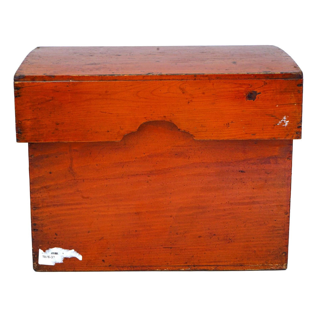 Antique 1920s Taisho Japan Lidded Bento Wooden Box, Farmers Chest, Medium Size Storage Case, Hamper With Top Lid, Dry Food Nuts Container