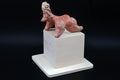 Ancient Pre Columbian Nayarit Pottery Female Crawling Child Figure, Chinesco Type 300 BCE to 300 AD, West Mexico, Mesoamerican Burial Art