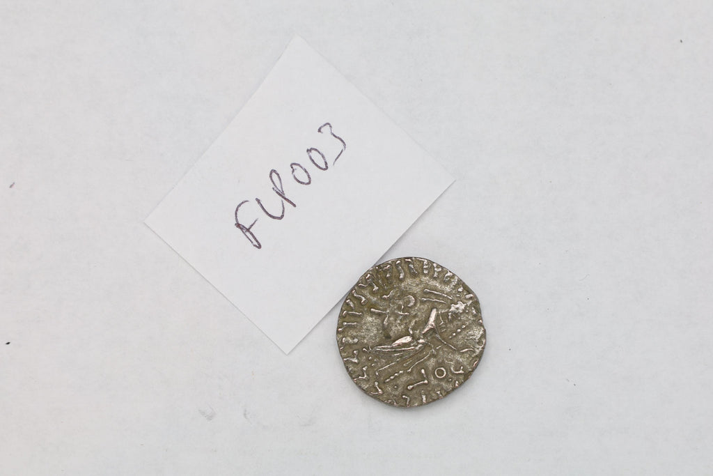 Ancient 1st Century BCE Hellenistic Billon Coin, Indo Scythian Kingdom Of Azes II, Bactria In Central Asia, Numismatics And Collectibles