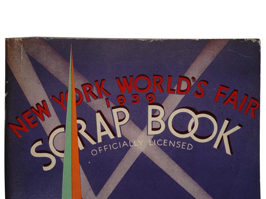 New York World Fair Of 1939, A Pair Of Scrapbooks With The Official Covers, Books And Paper Ephemera Collectibles, Americana Memorabilia