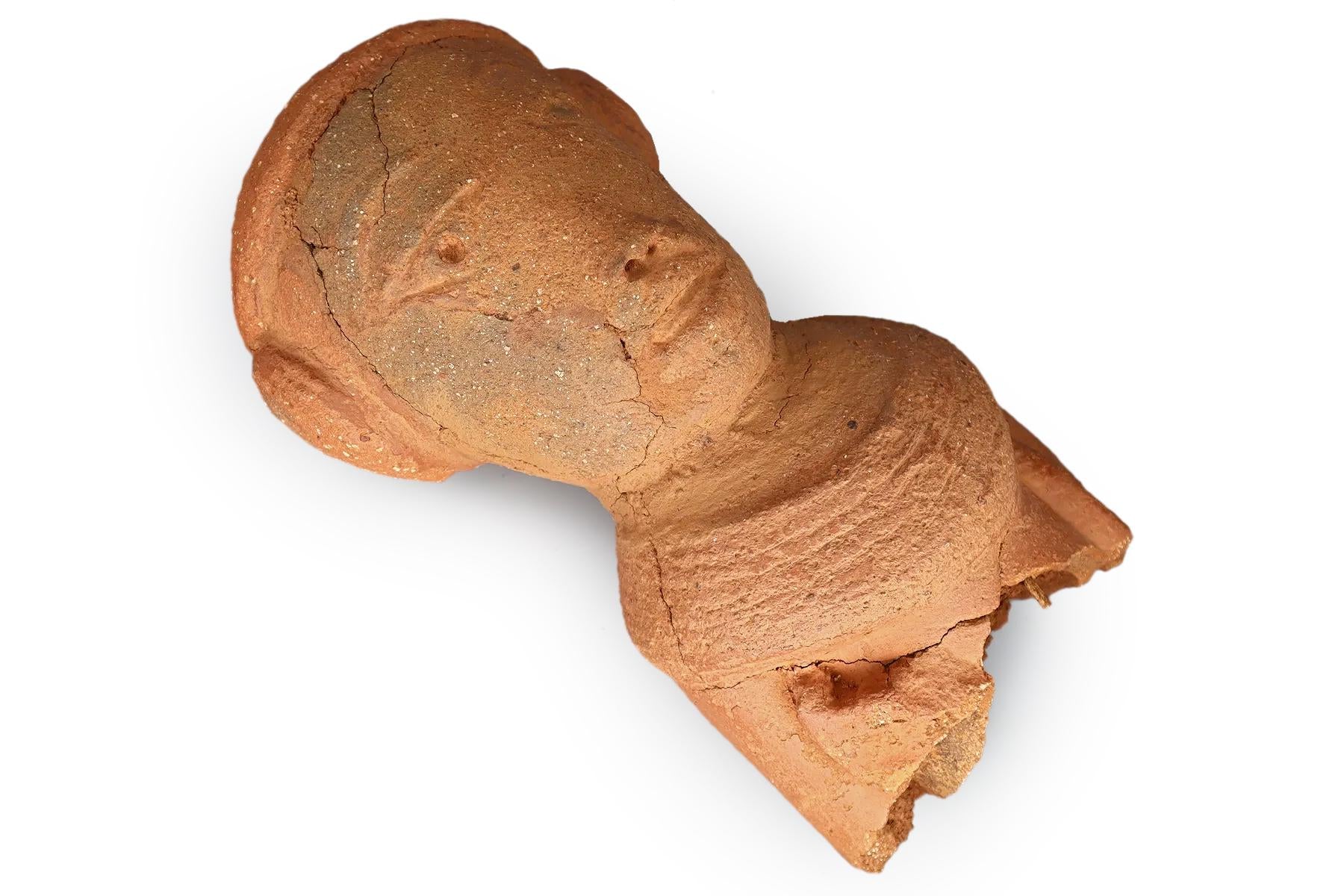 Ancient Africa NOK Civilization Terracotta Burial Female Sculpture, A Head Bust Figure 200 BC To 200 AD, West Africa Antiquities And Art