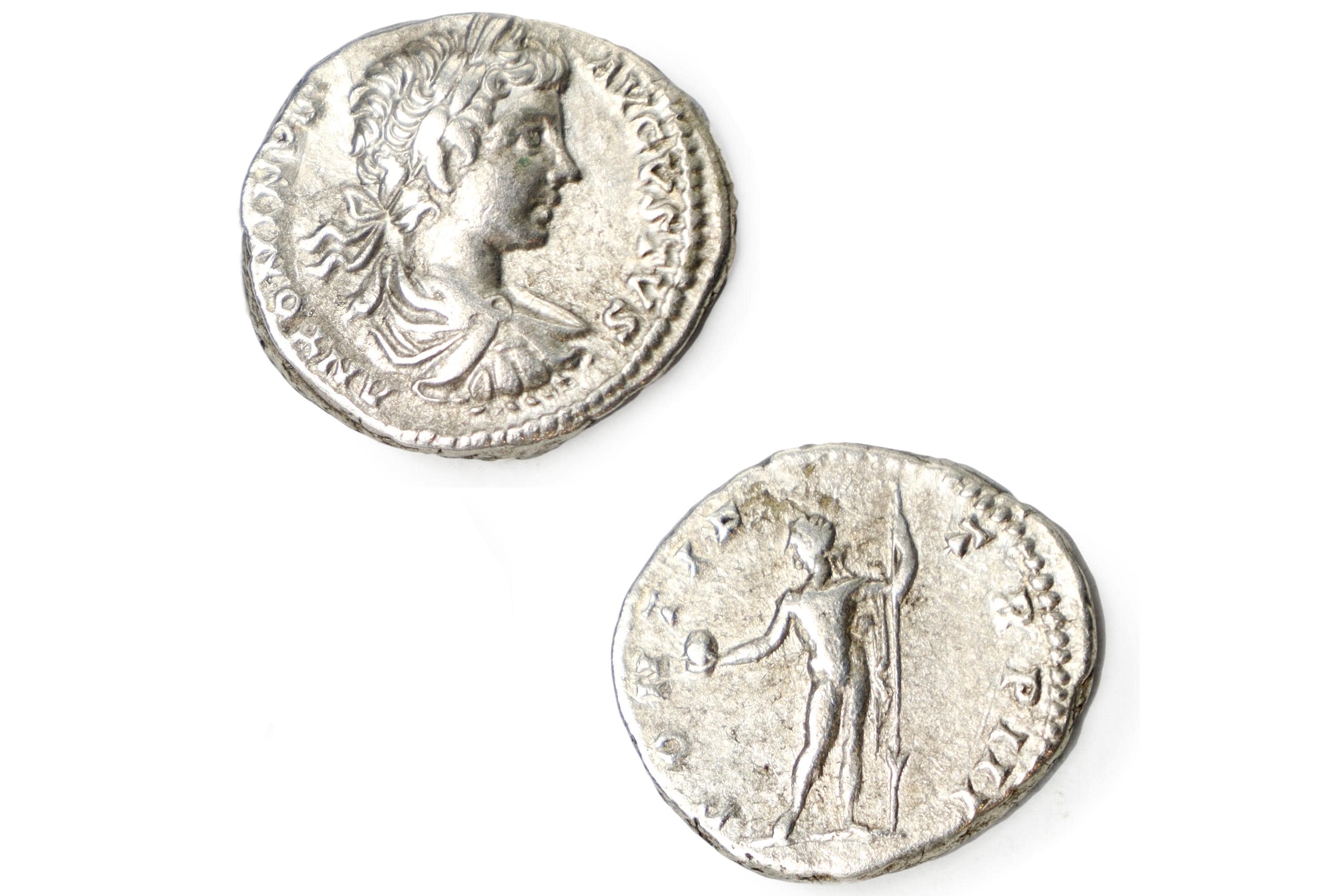 Ancient Roman Empire 3rd Century AD. Silver Denarius Coin By Emperor Caracalla, Sol Sun, Numismatics And Historical Antiquities Collectibles
