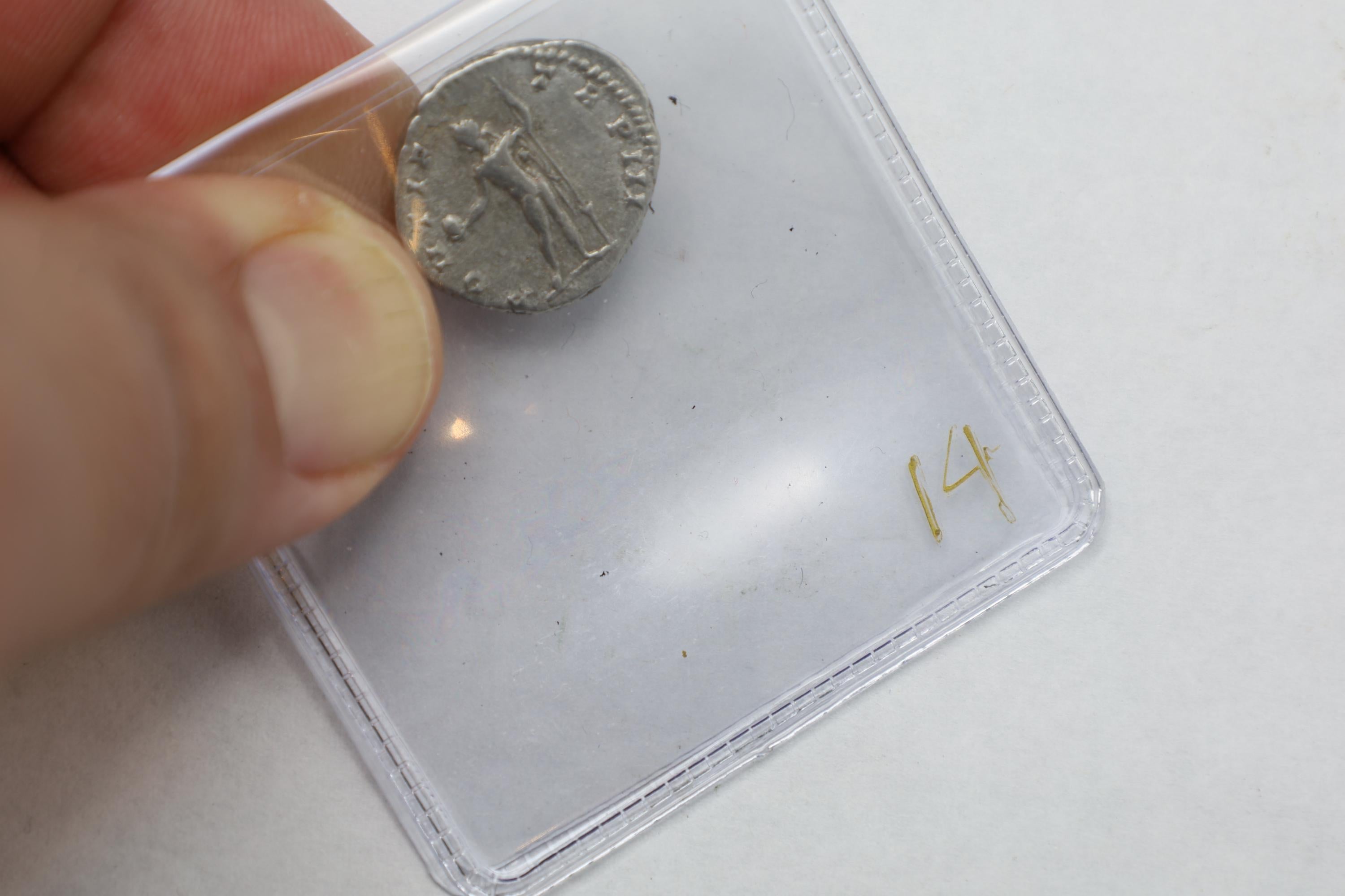Ancient Roman Empire 3rd Century AD. Silver Denarius Coin By Emperor Caracalla, Sol Sun, Numismatics And Historical Antiquities Collectibles
