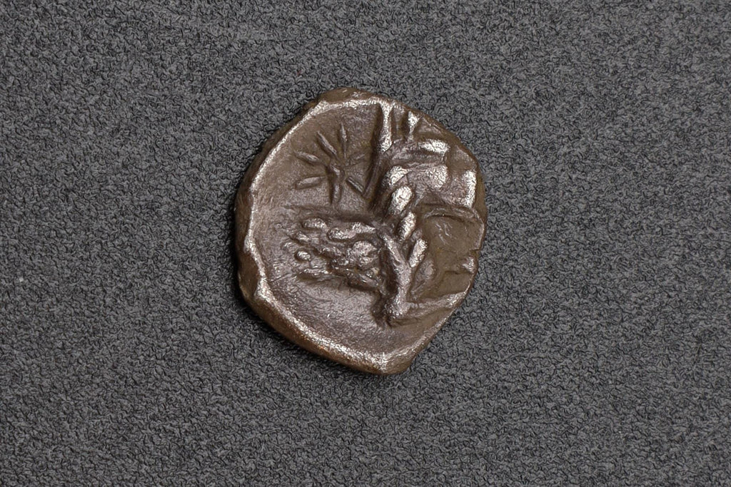 City Of Laranda Lycaonia, Greek Silver Obol Coin, 323 BCE, Herakles With Nemean Lion Skin, Wolf Running, Ancient Collectibles Numismatics