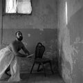 Funny Man Portrait, Conceptual Art Dadaist Photography, Male Dancers Performing, Hasselblad 500CM Black and White Film Analogue Photo Prints