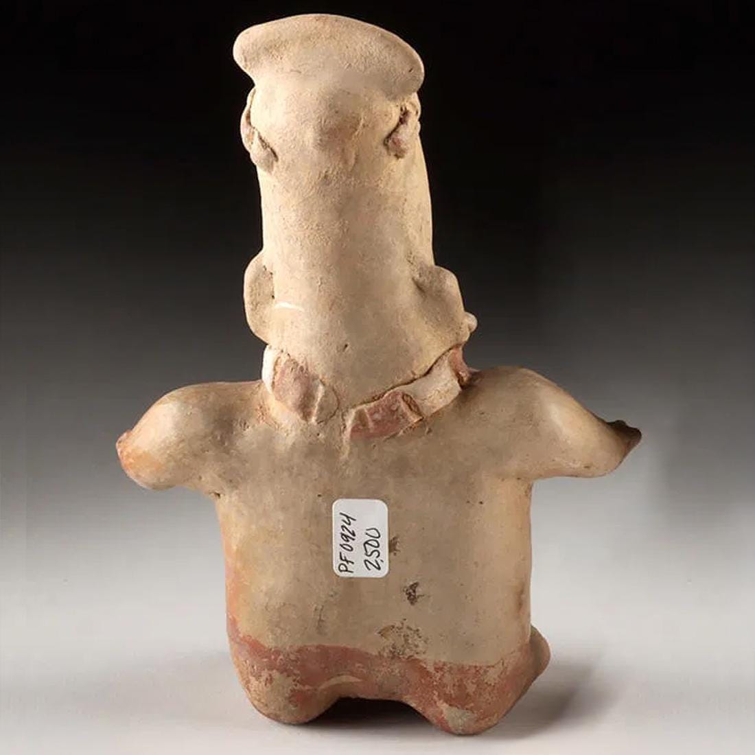 Ancient Ameca Style, Pre-Columbian Ceramic Figure Of A Pregnant Woman. West Mexico, Jalisco Shaft Tomb, Circa 300 BCE To 300 AD Antiquities