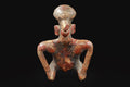 Ancient Pre Columbian Nayarit Pottery Chief, Zoomorphic Male Figure, Chinesco Type 300 BCE to 300 AD, West Mexico, Mesoamerican Burial Art