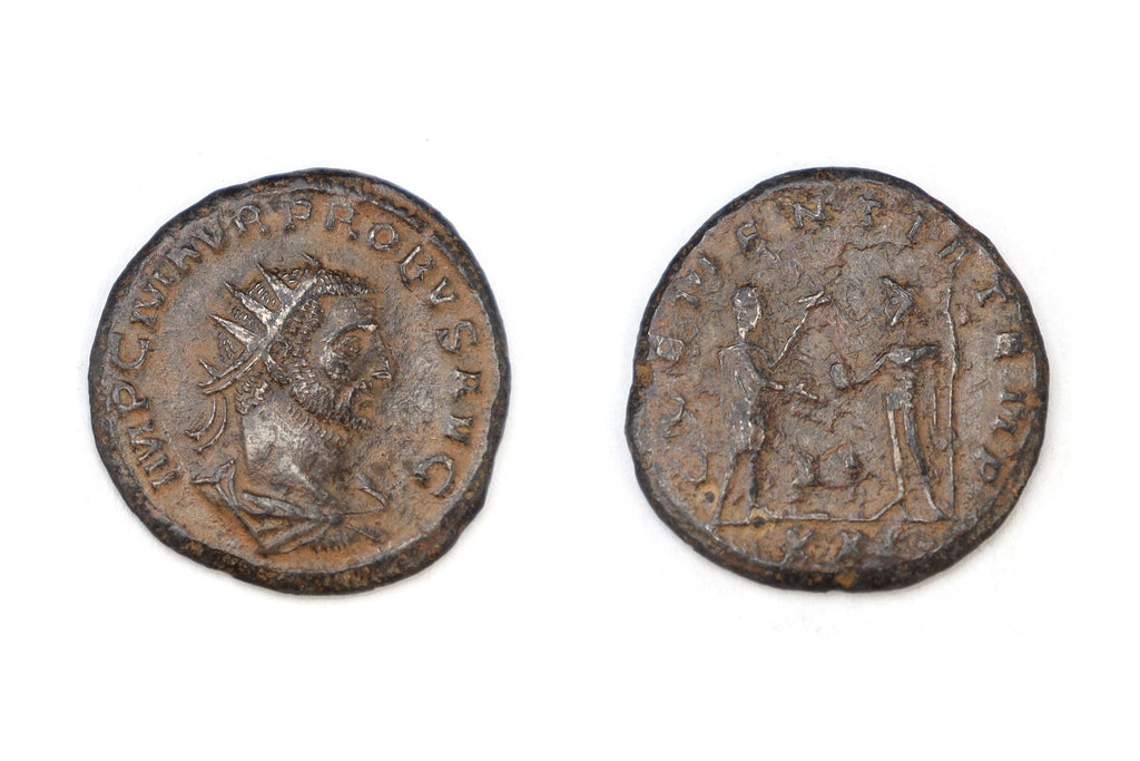 Ancient Roman Empire Coin, Probus Emperor, Bronze Silvered Antoninianus, CLEMENTIA TEMP, Numismatics And Historical Collectibles